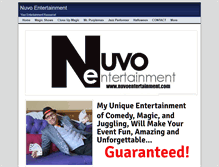 Tablet Screenshot of nuvoentertainment.com